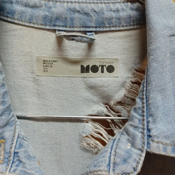 TOPSHOP Snap Button down top - Picture 3 of 10